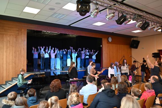 Begrüßung in der Aula