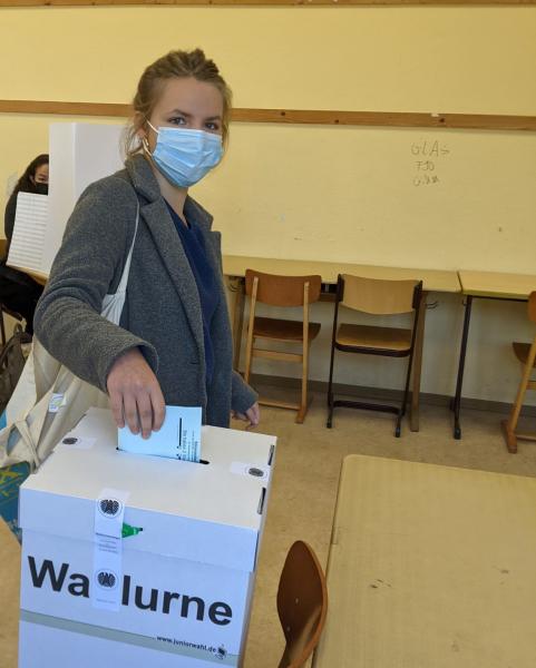 Mit gutem Beispiel voran - stellvertretende Schülersprecherin Maike Schnoor
