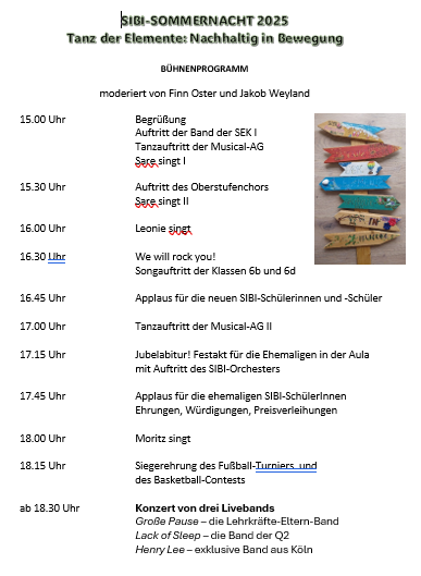 Bühnenprogramm