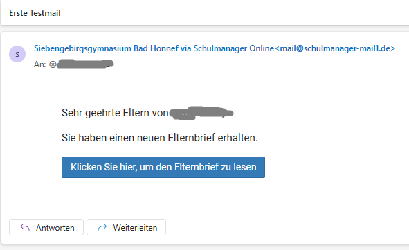 Mail in der Detailansicht