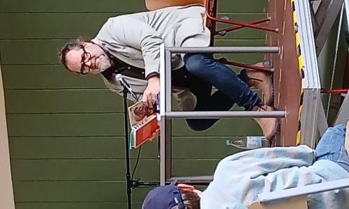 Autor Christian Linker am SIBI